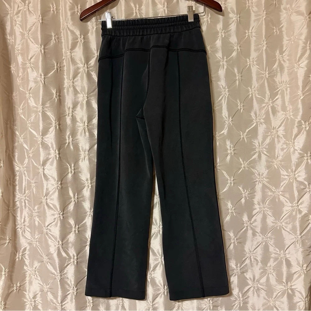 Lululemon Softstreme High-Rise Straight Leg Crop Pants Black Athleisure Yoga